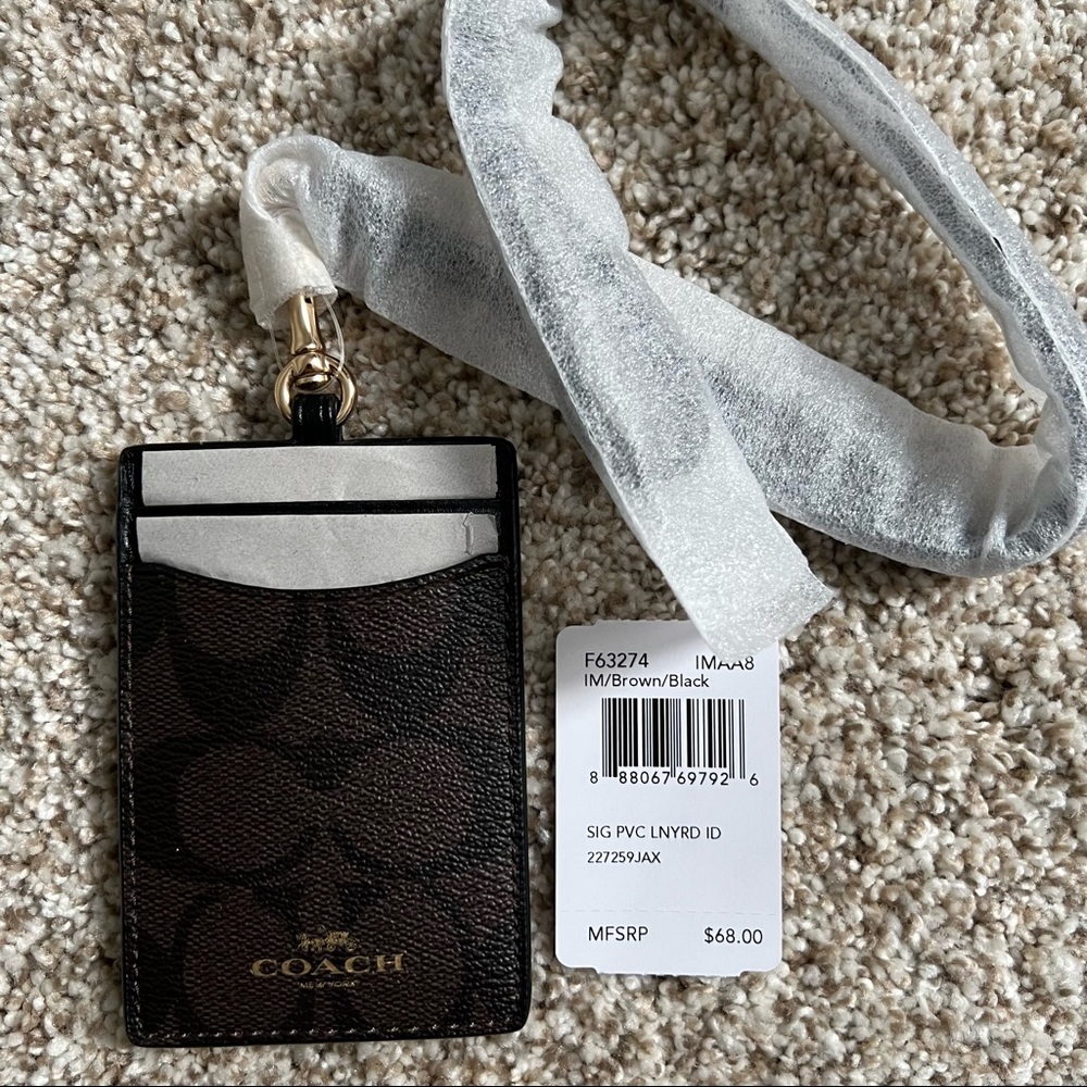 Coach ID Lanyard Case